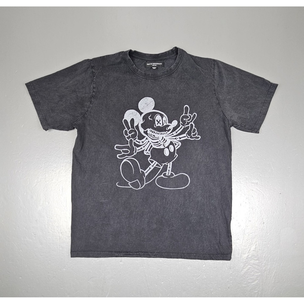 Cult of Individuality T-Shirt Mens Medium Mickey Mouse Hang Loose Tee 622A2-K41A